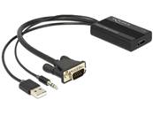 Adaptateur VGA vers HDMI avec audio