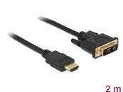 Câble DVI 18+2 mâle > HDMI-A mâle 2 m noir