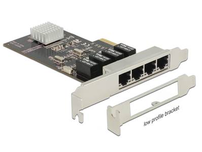 Carte PCI Express > 4 x Gigabit LAN