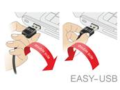 Câble d'extension EASY-USB 2.0 Type-A mâle > USB 2.0 Type-A femelle noir 3 m