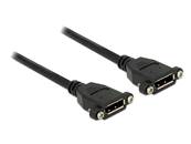 Câble Displayport 1.2 femelle > Displayport femelle à montage sur panneau 4K 60 Hz 0,25 m
