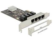 Carte PCI Express > 4 x Gigabit LAN