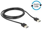 Câble EASY-USB 2.0 Type-A mâle > EASY-USB 2.0 Type-A mâle 1 m noir