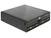 Mobile Rack 5.25" pour 1 Slim Drive 5.25" + 2 SATA HDD / SSD 2.5"