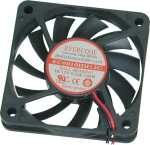 Ventilateur 60 x 60 x 10 mm 12 Volts 2 fils