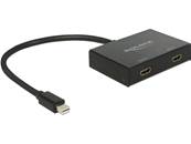 Répartiteur mini Displayport 1.2 1 entrée mini Displayport > 2 sorties HDMI 4K