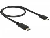 Câble USB Type-C™ 2.0 mâle > USB 2.0 Type Micro-B mâle 0,5 m noir