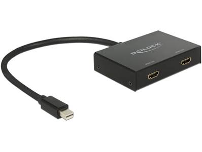 Répartiteur mini Displayport 1.2 1 entrée mini Displayport > 2 sorties HDMI 4K