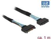 Câble d'extension U.2 SFF-8639 mâle > U.2 SFF-8639 femelle 1 m