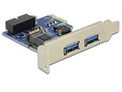 Carte PCI Express > 2 x externes USB 3.0 + 1 x internes USB 3.0