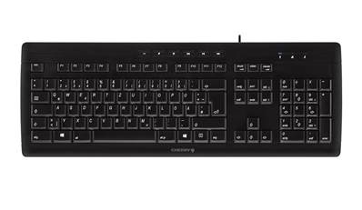 Clavier USB 105 touches + 6 touches multimédia AZERTY NOIR résistant aux éclaboussures CHERRY G85-23