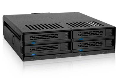 Rack Amovible 5,25" pour 4 x 2,5" SATA / SAS