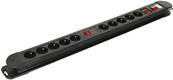 Multiprise parasurtenseur double interrupteurs 10 prises 1.50m