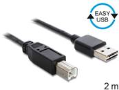 Câble EASY-USB 2.0 Type-A mâle > USB 2.0 Type-B mâle 2 m noir