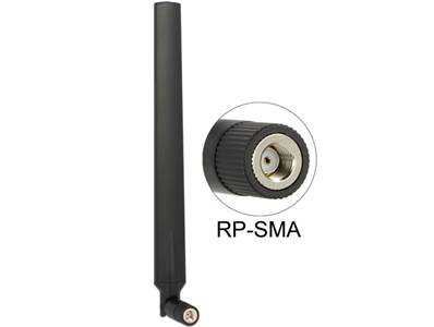 Antenne WLAN 802.11 ac/a/h/b/g/n RP-SMA mâle 4 - 7 dBi omnidirectionnelle pivotante avec jonction in