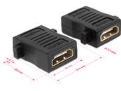 Adaptateur HDMI-A femelle > HDMI-A femelle avec trou de vis