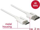 Câble HDMI haute vitesse avec Ethernet - HDMI-A mâle > HDMI Mini-C mâle 3D 4K 2 m Fin Haut de gamme