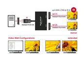 Répartiteur Displayport 1.2 1 entrée Displayport > 2 sorties Displayport 4K