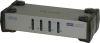 Boîtier de contrôle 4 UC USB/PS2 écran, clavier, souris avec câbles combiné USB, boitier métal