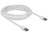 Câble EASY-USB 2.0 Type-A mâle > EASY-USB 2.0 Type-A mâle 5 m blanc