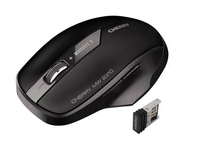 Cherry MW 2310 - Souris sans fil infrarouge 1000/1500/2000 dpi 5 boutons - USB noire