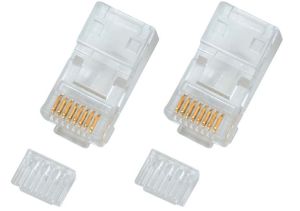 Connecteur 8-8 RJ45 CAT6 avec peigne par 10