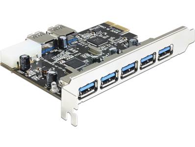 Carte PCI Express > 5 x externes + 2 x internes USB 3.0