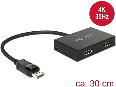 Répartiteur Displayport 1.2 1 entrée Displayport > 2 sorties Displayport 4K