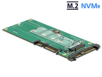 Convertisseur U.2 SFF-8639 NVMe / SATA 22 broches > 1 x M.2 Touche M