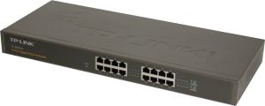 Switch 16 ports 10/100/1000 Mbps boîtier acier, 19" TP-LINK 