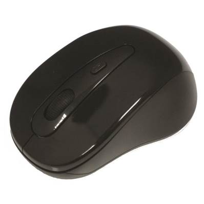 Souris optique sans fil mini dongle USB 1000 Dpi noire - Waytex