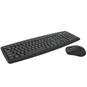 Pack clavier souris sans fils multimédia 2.4 GHz portée 10.00m noir