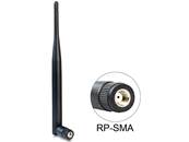 Antenne WLAN 802.11 b/g/n RP-SMA mâle 5 dBi omnidirectionnelle avec jonction inclinable noir