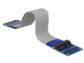 Mini PCI Express / mSATA d'extension mâle > carte réhausseur d'emplacement avec câble flexible 13 cm