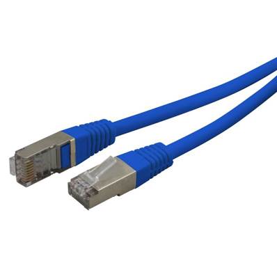 Cable réseau RJ45 Cat6a bleu 0.50m