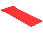 Fermetures par velcro, L 300 mm x l 12 mm 10 pièces rouge