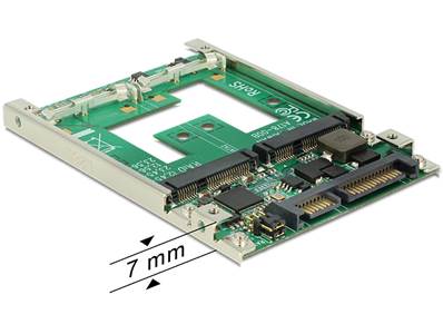 Convertisseur SATA à 22 broches de 2.5" > mSATA + RAID