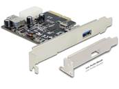 Carte PCI Express x4 > 1 x externe + 1 x interne SuperSpeed USB 10 Gbps (USB 3.1 Gen 2) type A femel