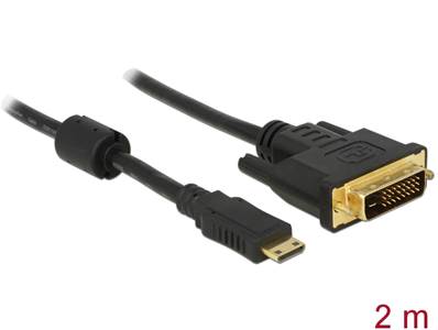 Câble HDMI Mini-C mâle > DVI 24+1 mâle 2 m