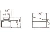 Capuchon anti-poussière pour RJ45 male 10 pièces transparent