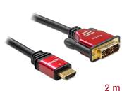 Câble High Speed HDMI – HDMI A mâle > DVI mâle 2 m