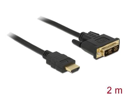 Câble DVI 18+2 mâle > HDMI-A mâle 2 m noir