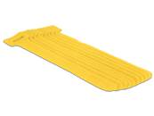 Fermetures par velcro, L 150 mm x l 12 mm 10 pièces jaune