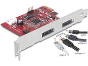 Carte PCI Express > 2x Power Over eSATA 5V/12V