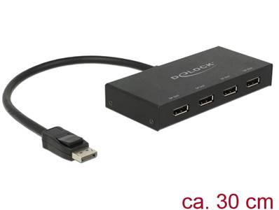 Répartiteur Displayport 1.2 1 entrée Displayport > 4 sorties Displayport 4K