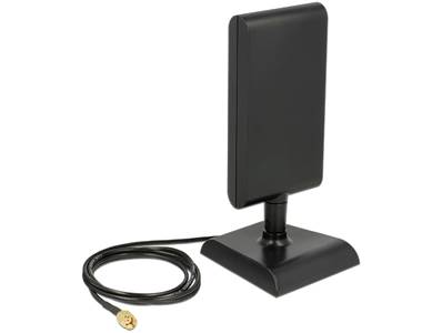 Antenne WLAN 802.11 ac/a/h/b/g/n mâle RP-SMA 6 - 9 dBi directionnelle avec base magnétique et câble