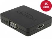 Displayport 1.2 Splitter 1 x entrée mini Displayport > 1 x Displayport + 1 x HDMI + 1 x VGA sortie