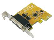 Carte PCI EXPRESS 2 ports série RS-232 Small Form Factor SUNIX
