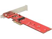 Carte PCI Express x4 > 1 x interne NVMe M.2 Key M 110 mm - Faible encombrement