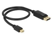 Câble Mini Displayport 1.2 mâle > Displayport mâle 4K 0,5 m